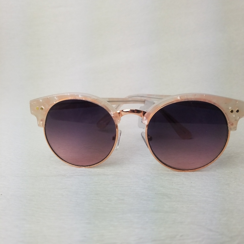 Iridescent Retro Sunglasses LOFT Opal Rose Gold - Picture 3 of 5